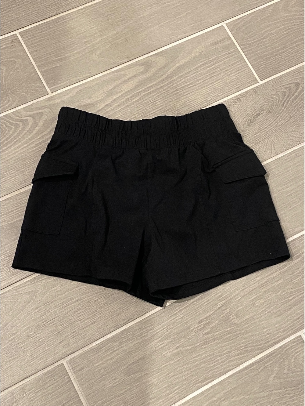 Yogalicious Lux Trail Path 4" Black Athletic Shorts Size M
